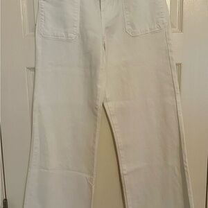 Wide leg trouser jeans.